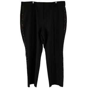 Lane Bryant Women's Sequin Mid Rise Casual Pants Size 24